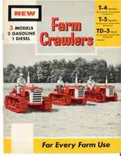 Ih International Harvester Farm Crawler Tractors T-4 T5 Td-5 Brochure T4 T5 Td5