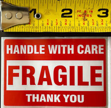 Fragile Label Sticker 2 X 3 Fragile Handle With Care Thank You - Red