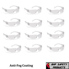 Safety Glasses Scratch-resistant Anti-fog Clear Lens Color Lot Of 12