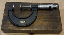 Moore Wright Disc Micrometer No. 937 W Wood Case 34-1 34 Machinist Tool Uk