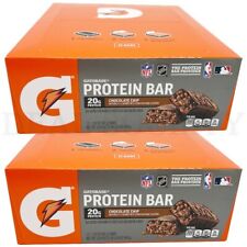 Lot Of 2 - Gatorade Whey Protein Bars Chocolate Chip Flavor - 24 Count Total