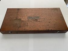 Vintage Starrett No. 445 Micrometer Depth Gage With Original Wooden Box