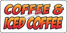 Coffee Ice Coffee Decal Choose Size Concession Food Truck Vinyl Sticker