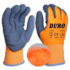 Winter Work Gloves Thermo Lined Double Coated Waterproof Safety Gloves 1 Pairs