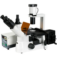 Amscope 40x-1000x Plan Phase Contrast Culture Inverted Fluorescence Microscope