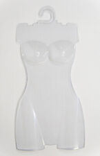 Clear Plastic Female Torso Body Dress Mannequin Forms Set Of 5