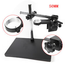 Microscope Camera Boom Stereo Arm Table Stand Adjustable Holder 10-265mm Black