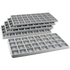 Findingking 5 Gray 32 Slot Coin Jewelry Showcase Display Tray Inserts