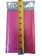 25 4x8 Pink Poly Bubble Mailer Envelope Shipping Wrap Plastic Mailing