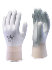 Showa Atlas Fit 370w White Nitrile Gardening Work Gloves - Size Large
