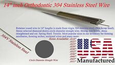 14 Orthodontic Stainless Steel Straight Wire - Pick Your Size Today Free Ship