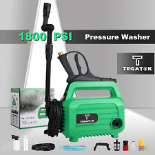 Tegatok Electric Pressure Washer Power 1800psi Portable High Cleaner Machine