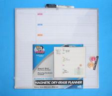 16 In X 16 In Aluminum Framed Magnetic Dry Erase Planner - The Board Dudes - New