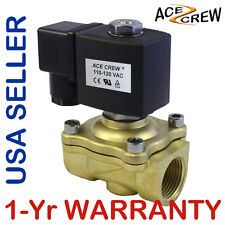 34 Inch 110v-120v Ac Brass Electric Solenoid Valve Npt Gas Water Air Nc