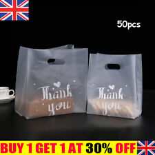 50pcs Thank You Plastic Candy Gift Bags Shopping Bags Wedding Wrapping Bags Ygn