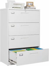 Metal 4 Drawer Lateral File Cabinet Metal Filing Storage Cabinet With Lock Home