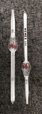 Vintage Hemex Blood Diluting Glass Pipette Lab Glassware Apothecary Lot Of 2