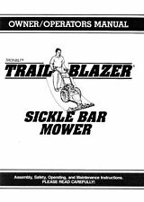 Trail Blazer Walk-behind Sickle Bar Mower Owner Parts Manual Troy Bilt 3.5hp 4h