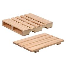 Square Wood Pallets 6.1 X4 In. - 2 Pack