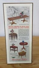 Vintage Mersman Tables Furniture Store Table Top Stand Up Advertising Display