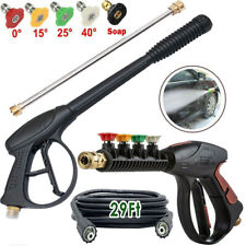 High Pressure 4000psi Car Power Washer Gun Spray Wand Lance Nozzle Hose Kit M22