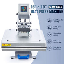 Heat Press Machine Auto Open Clamshell 16x20 Slide Out Base T Shirt Heat Press