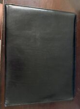 Vintage Bosca All Leather Portfolio Usa Made - Italian Hand Stained Black Hide