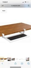 Stand Up Desk Compact Clamp-on Retractable Adjustable Keyboard Trayunder Desk