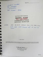 Wavetek Model 4200 Communications Service Monitor Instruction Manual