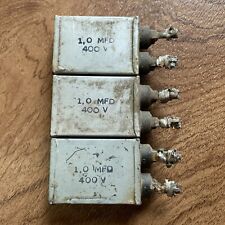 Western Electric Style 1940s Oil Capacitors 1.0 Mfd Uf 400v