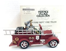 Dept 56 City Fire Dept Fire Truck Heritage Village Accessory Figurine