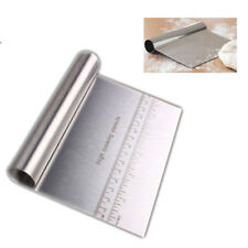 Stainless Steel Durable Pizza Dough Scraper Cutter Flour Pastry Cake Tool