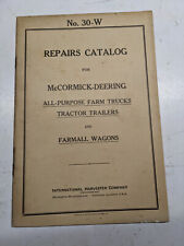 Mccormick Deering Repairs Catalog Manual Farm Trucks Tractor Trailers 30-w 1938