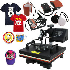 5 In 1 Digital Heat Press Machine Sublimation For T-shirtmugplate Hat Printer