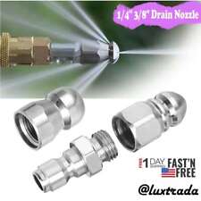 14 38 Drain Nozzle Pressure Washer Sewer Pipe Cleaning Jetter Hose Tool