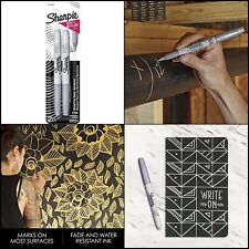 Sharpie Metallic Permanent Markers Fine Point Silver 2 Count Free Shipping