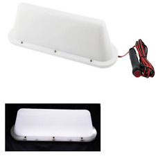 12v Magnetic Waterproof Taxi Cab Roof Top Illuminated Sign Car White Led Light