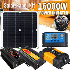 Solar Panel Kit 16000w Solar Power Inverter Generator 100a Home 110v Grid System