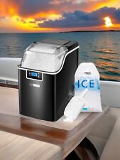 Portable Countertop Nugget Ice Maker 20lbs Model Hzb-20bn Black 