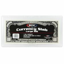 Bcw Premium Large Bill Currency Slab Holder For Large Blanket Sized Notes