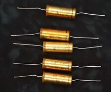 Roderstein Roe Capacitor 100uf Mfd 63v Axial Lead Five Pieces