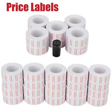 Price Label Paper Tag Sticker Mx-5500 Labeller Gun White Red Line 600roll Us