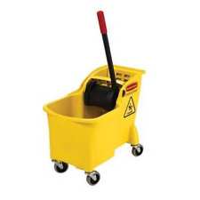Rubbermaid Commercial Fg738000yel Mop Bucket And Wringer With Reverse Press 7