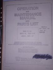 Taylor-dunn Bo-012-10 B 2-10 Model Ss Operation Maintenance Manual Parts List