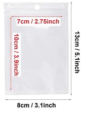 Premium Clearwhite Zip Lock 5 Mil Plastic Bags Heat Seal Lock With Hang Hole