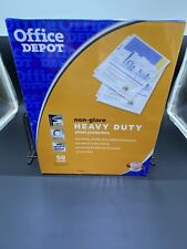 Office Depot Top-loading Sheet Protectors Heavyweight Non-glare 50-pack