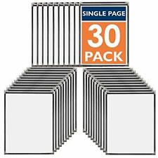 30 Pack Of Menu Covers - Single Page 2 View Fits 8.5 X 11 Inch Paper