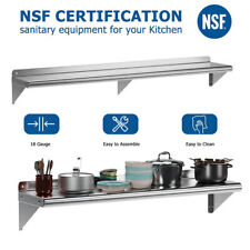 Commercial Stainless Steel Restaurant Kitchen Shelf Wall Mount Shelving Storage