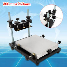 Us Stock Manual Solder Paste Printer Pcb Smt Stencil Printing Platform Machine