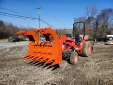 72 Brush Root Rake Grapple Attachment Skid Steer Tractor Quick Attach